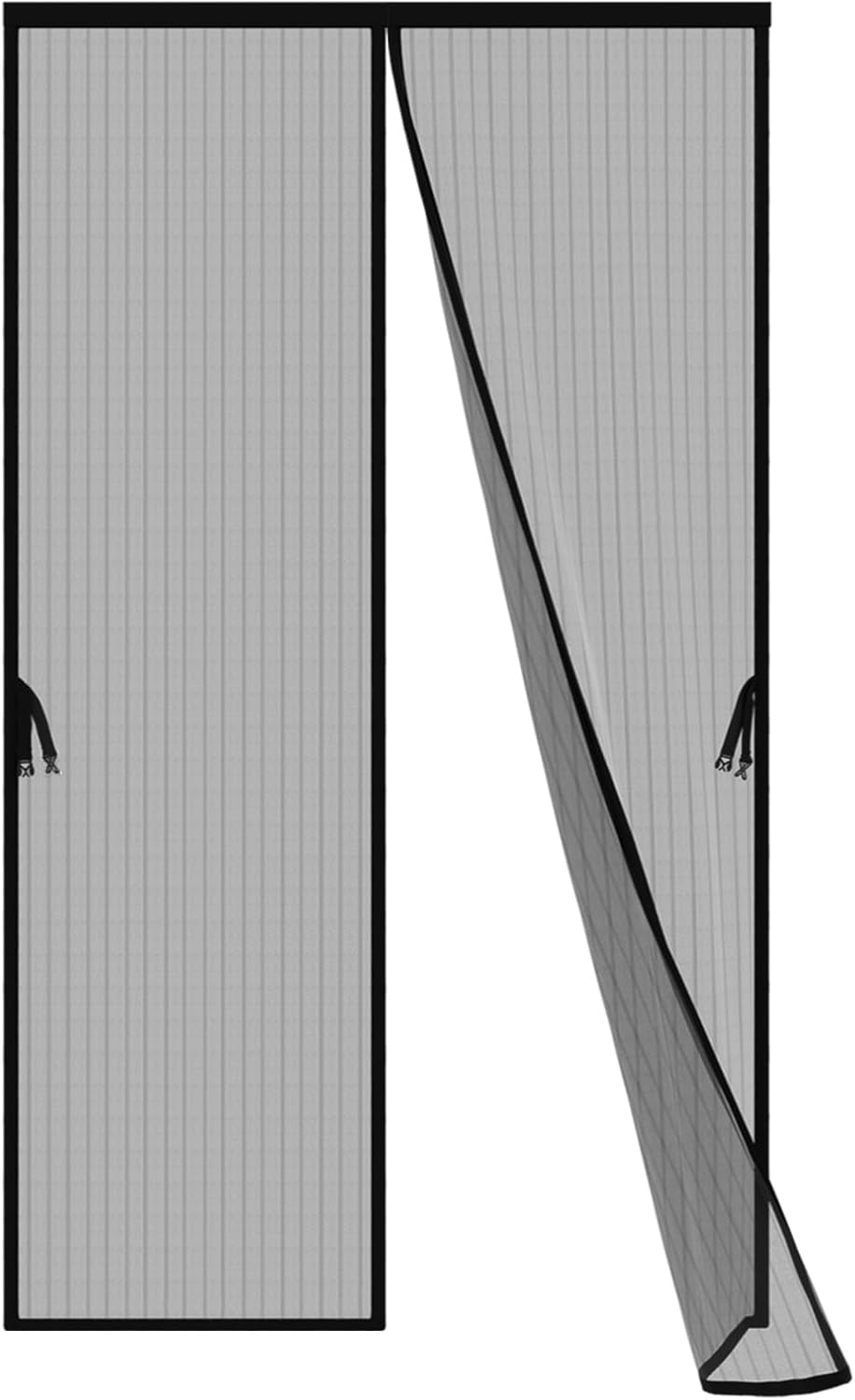 Detalle de Iduontis Magnetic Screen Door for 36 x 82 in Door Openings (Split Curtain, Hands-Free)