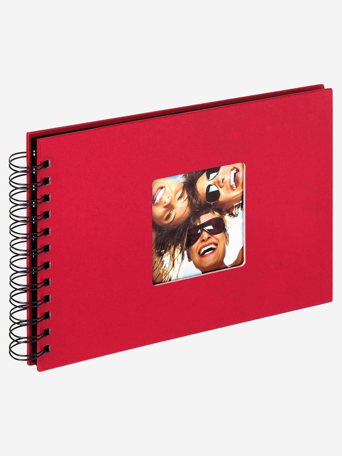 Detalle 1 de walther design Spiral-Fotoalbum Fun SA-109-R (rot), 23 x 17 cm, mit Cover-Ausstanzung