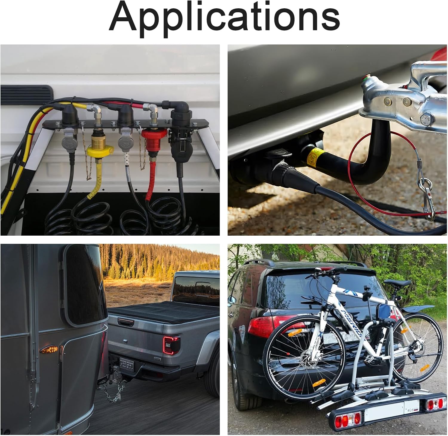 Thumbnail 6 de AOHEWEI 13-pin Waterproof Trailer Socket: 12 V Plastic Connector for European Towing