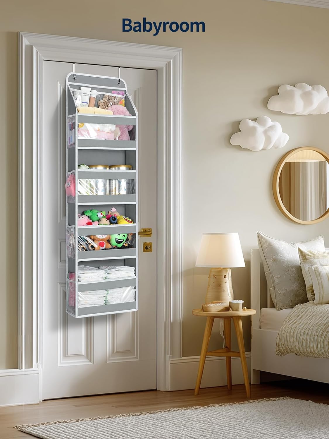 Thumbnail 6 de Yecaye 5-Tier Over The Door Organiazer Hanging Storage Organizer with Clear PVC Windows