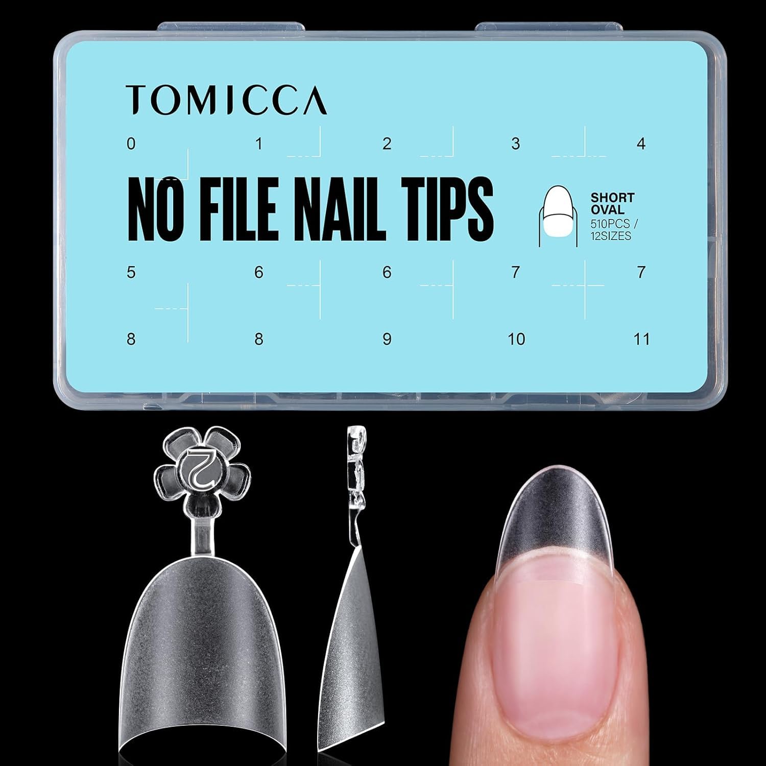 Detalle de TOMICCA Nagelverlängerung, 510 Nägeltips