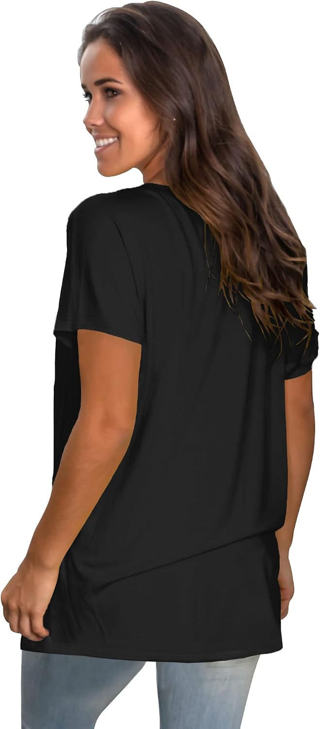 Thumbnail 4 de Saloogoe Womens Loose Fit Tshirts Short Sleeve 1pc