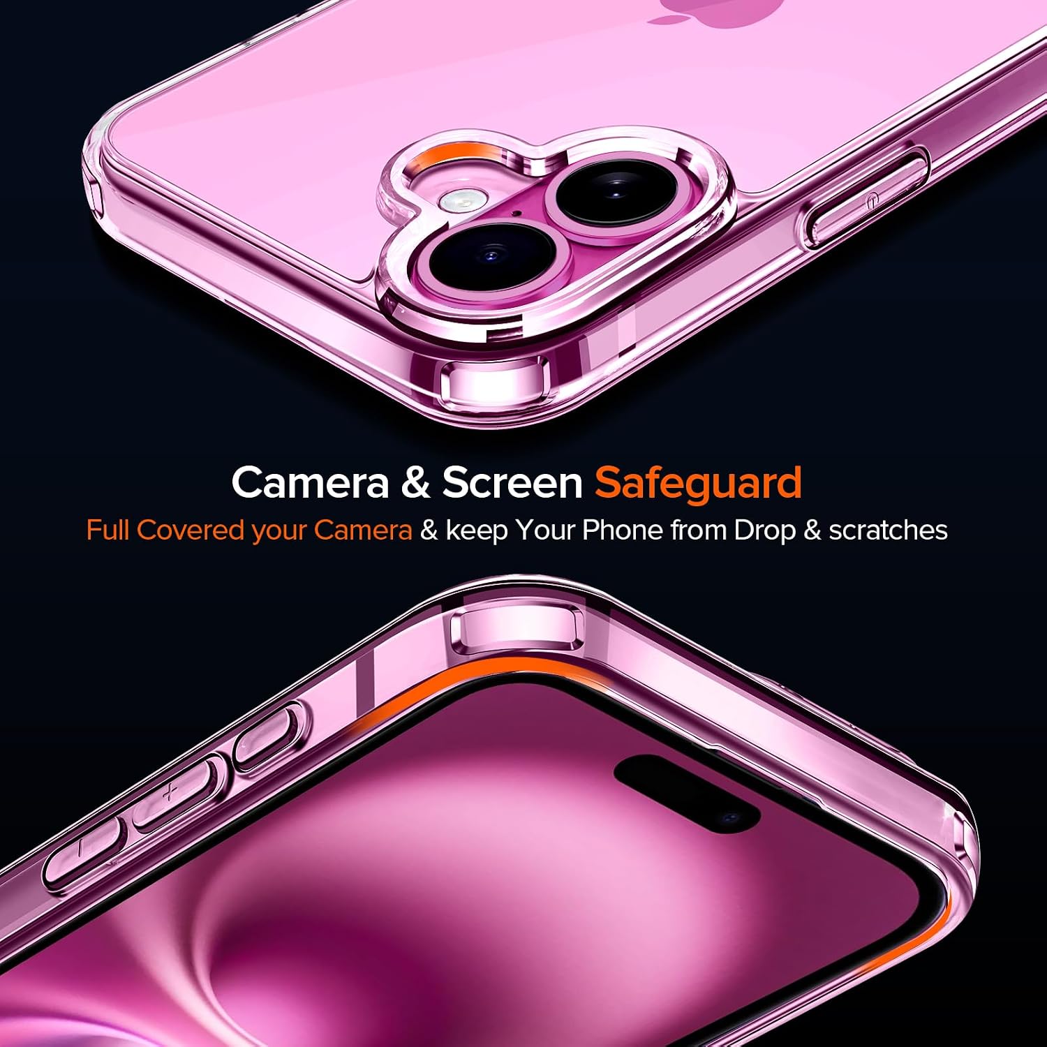 Detalle 2 de ivoler 3 in 1 Camera Cover for iPhone 16 6.1-Inch Case – 2 Pack Screen Protectors & Shockproof Back