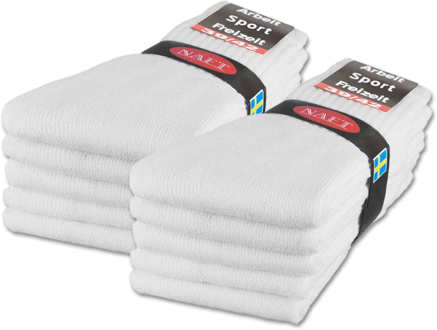 Detalle de sockenkauf24 10/20/30 Paar Sportsocken & Tennissocken aus Baumwolle für Herren und Damen