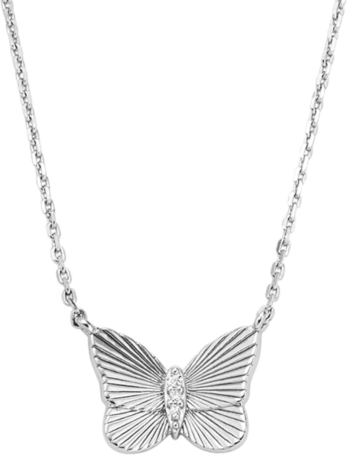 Thumbnail 4 de Collier pour femmes Fossil en argent 925 poli-brillant (JFS00619040)