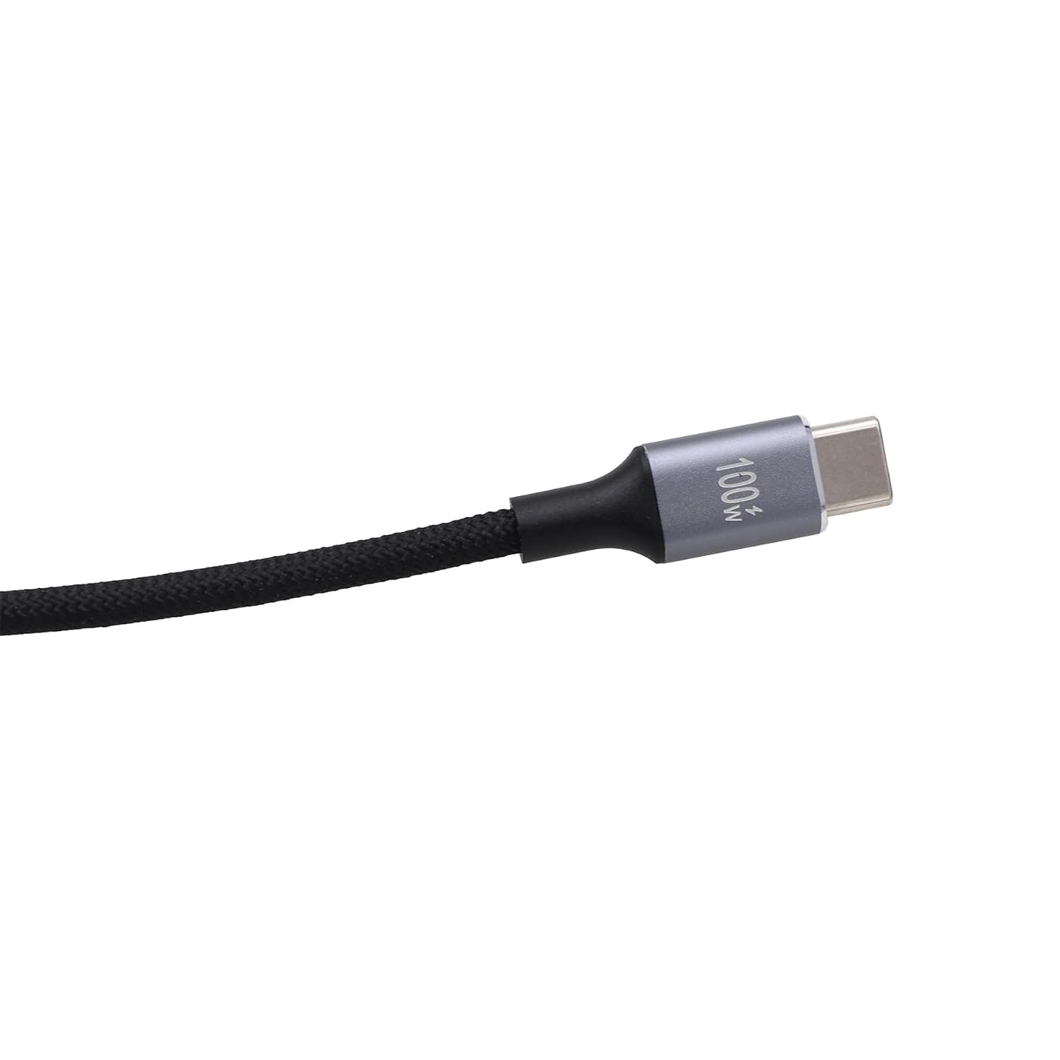 Detalle de HangTon USB-C to USB-C 100W Fast Charging Braided Coiled Cable