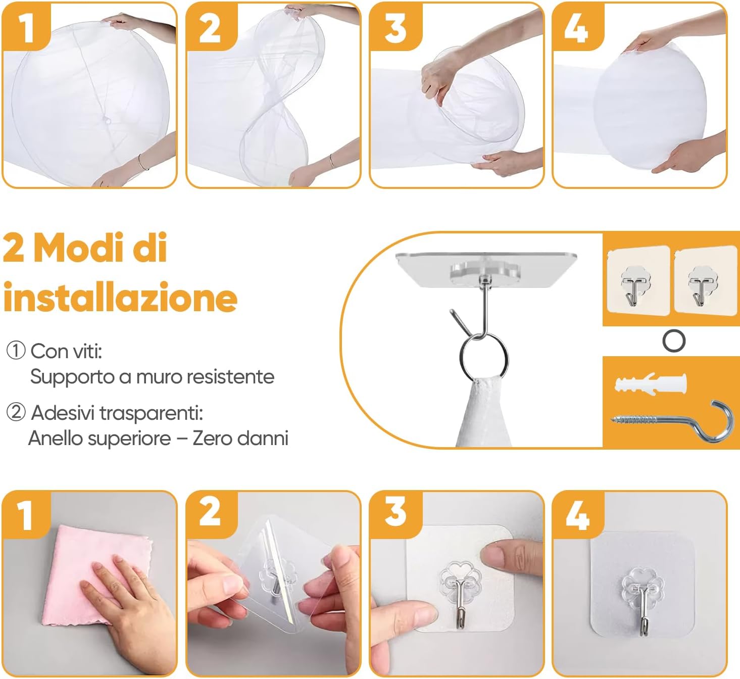 Thumbnail 2 de Sekey Zanzariera per letto 60x220x850 cm con 1 ingresso – installazione facile e veloce
