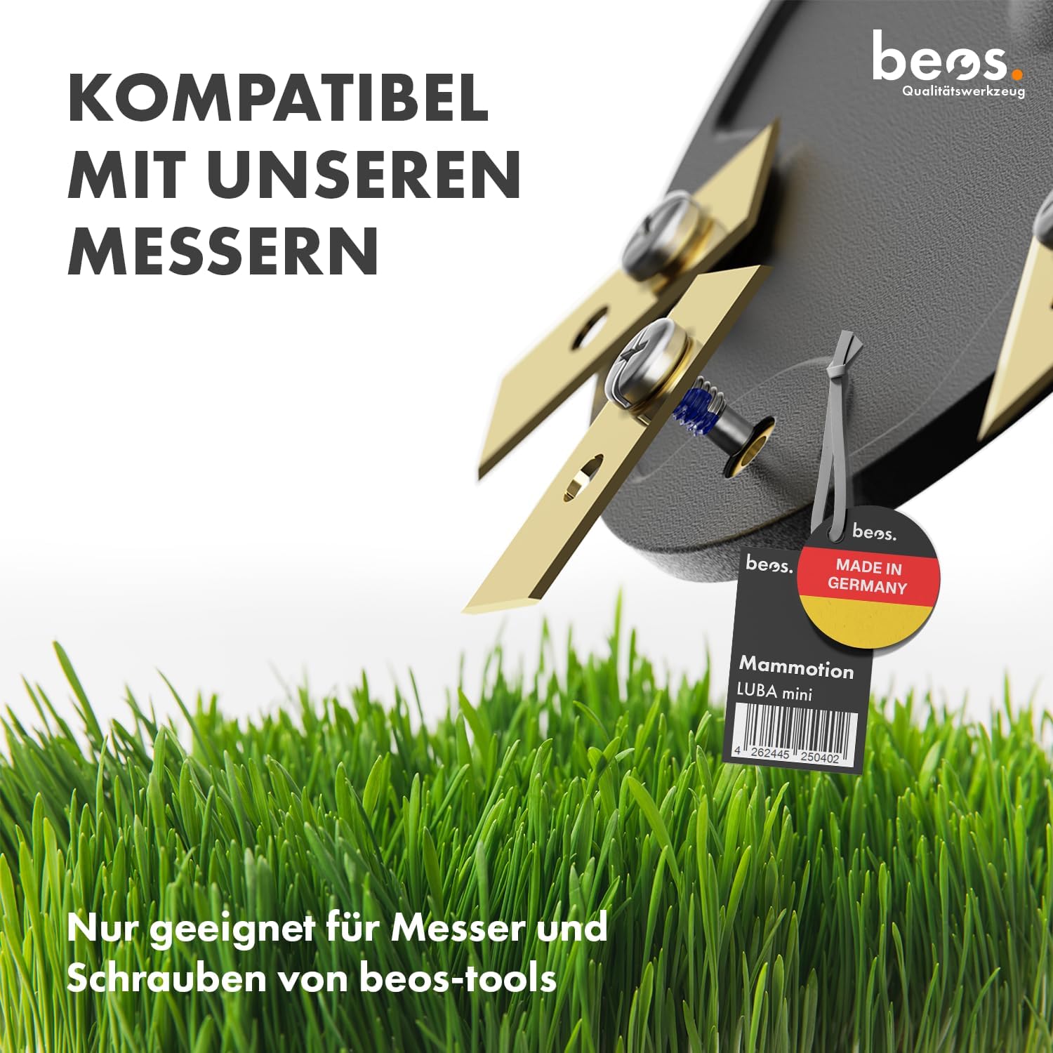 Thumbnail 5 de BEOS Premium Mähroboter Tuning Messerscheiben – 8× Klingen, Ø 172 mm, kompatibel mit Mammotion LUBA mini