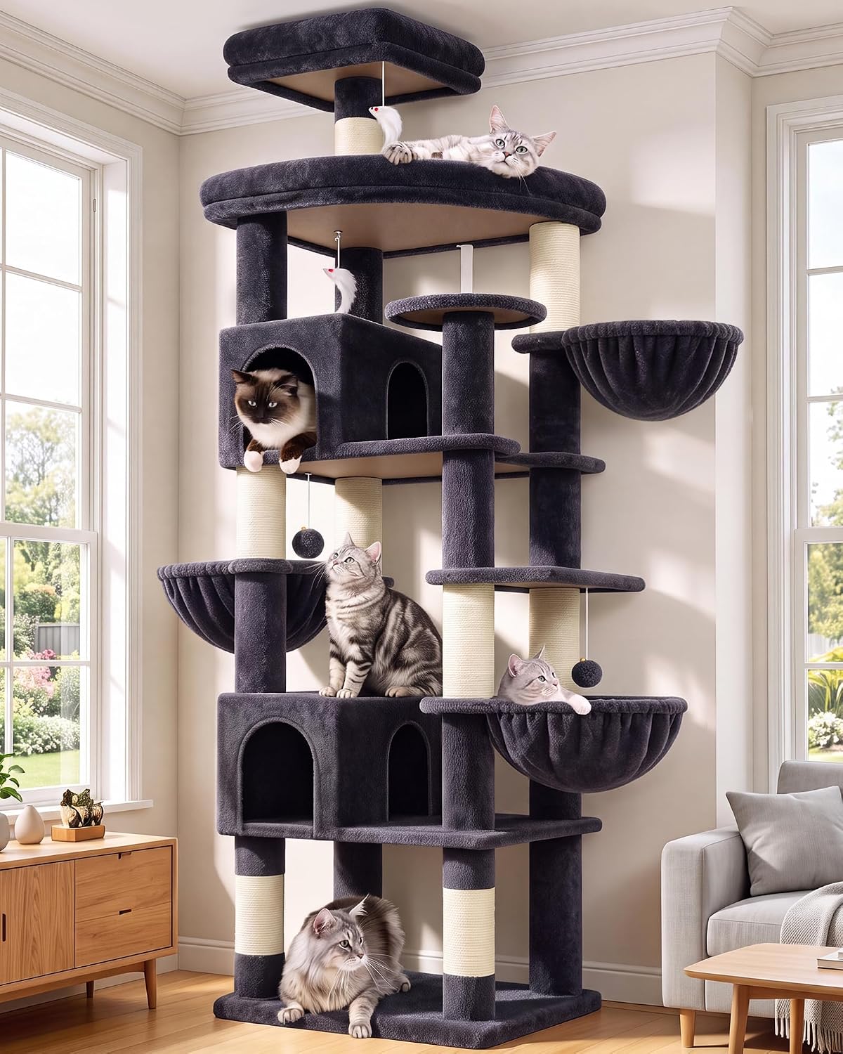 Detalle de Globlazer Cat Tree Tower 82-Inch
