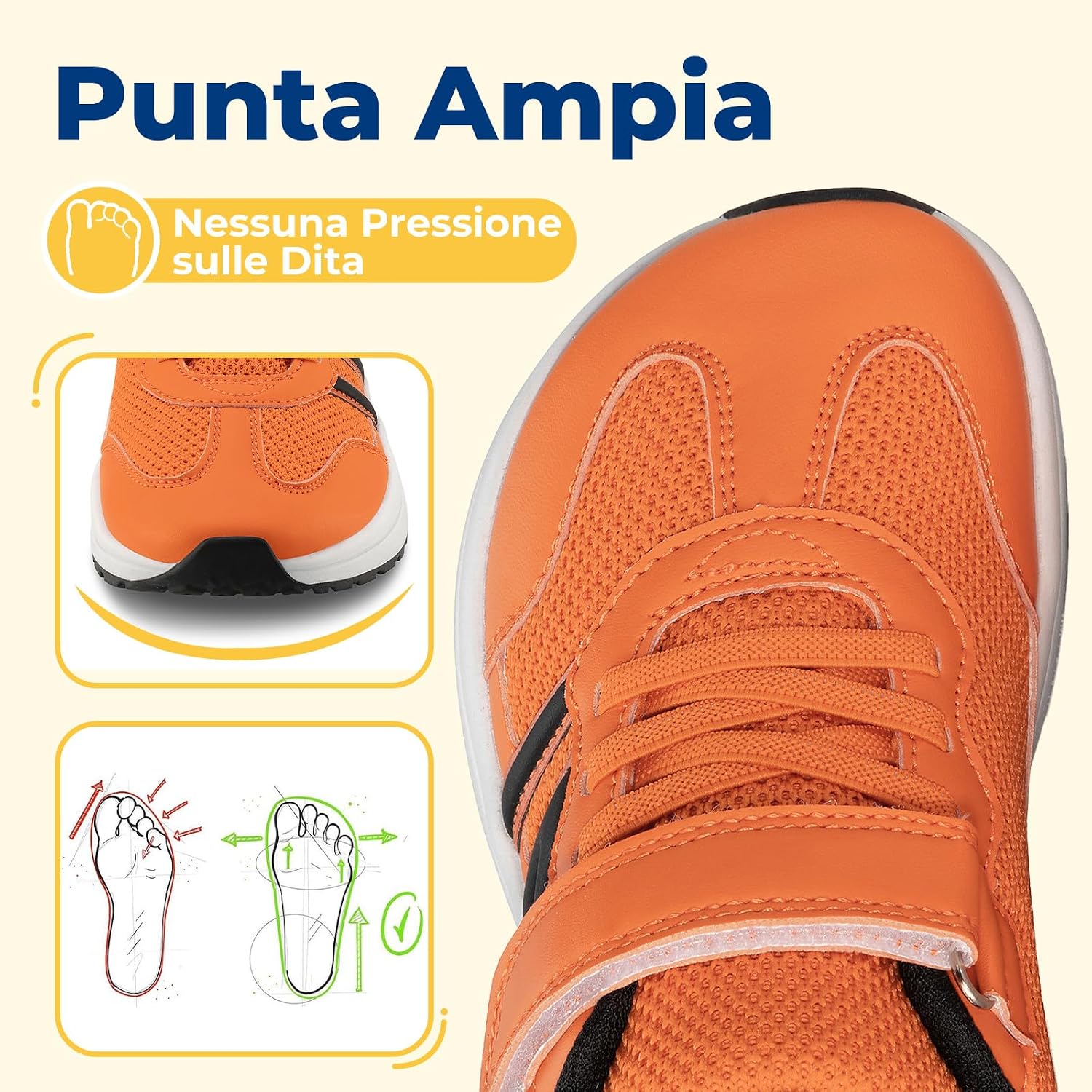 Detalle de Geococcyx Scarpe Bambino/Bambina Pianta Larga Antiscivolo Traspiranti (26–36 EU)