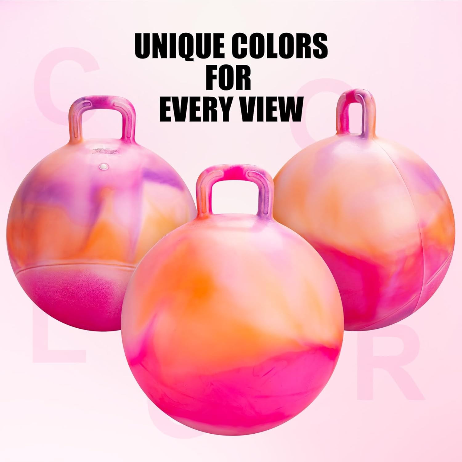 Thumbnail 3 de INPODAK 18-Inch Hopper Ball With Handle (Kids Bouncy Jumping Toy, Ages 3–6) — Includes Pump & Gift Box