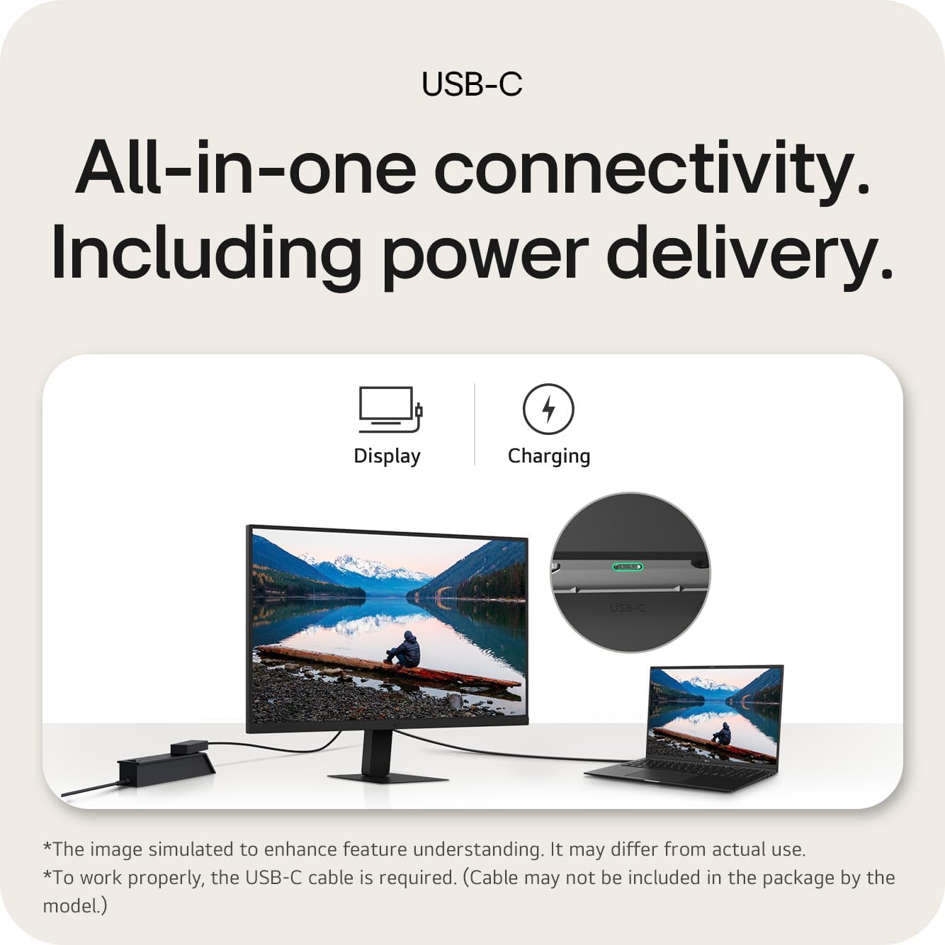 Detalle de LG Monitor 27U631A 27-inch QHD IPS with USB-C, 100Hz and Reader Mode