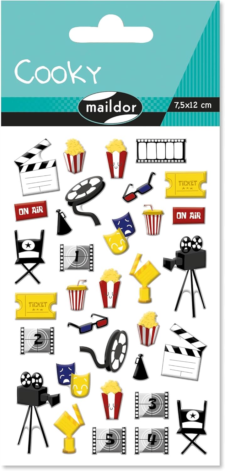 Thumbnail 6 de MY MANDARINE CY139Cpack – GOMMETTES 3D Cooky, CIRQUE, lot de 10 planches 12x8 cm