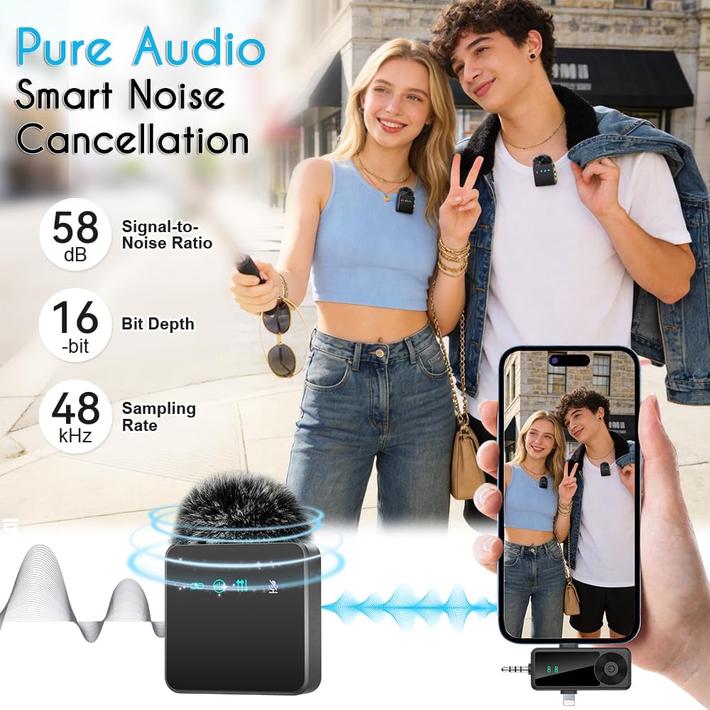Detalle 2 de Therivo Wireless Microphone 2-Pack
