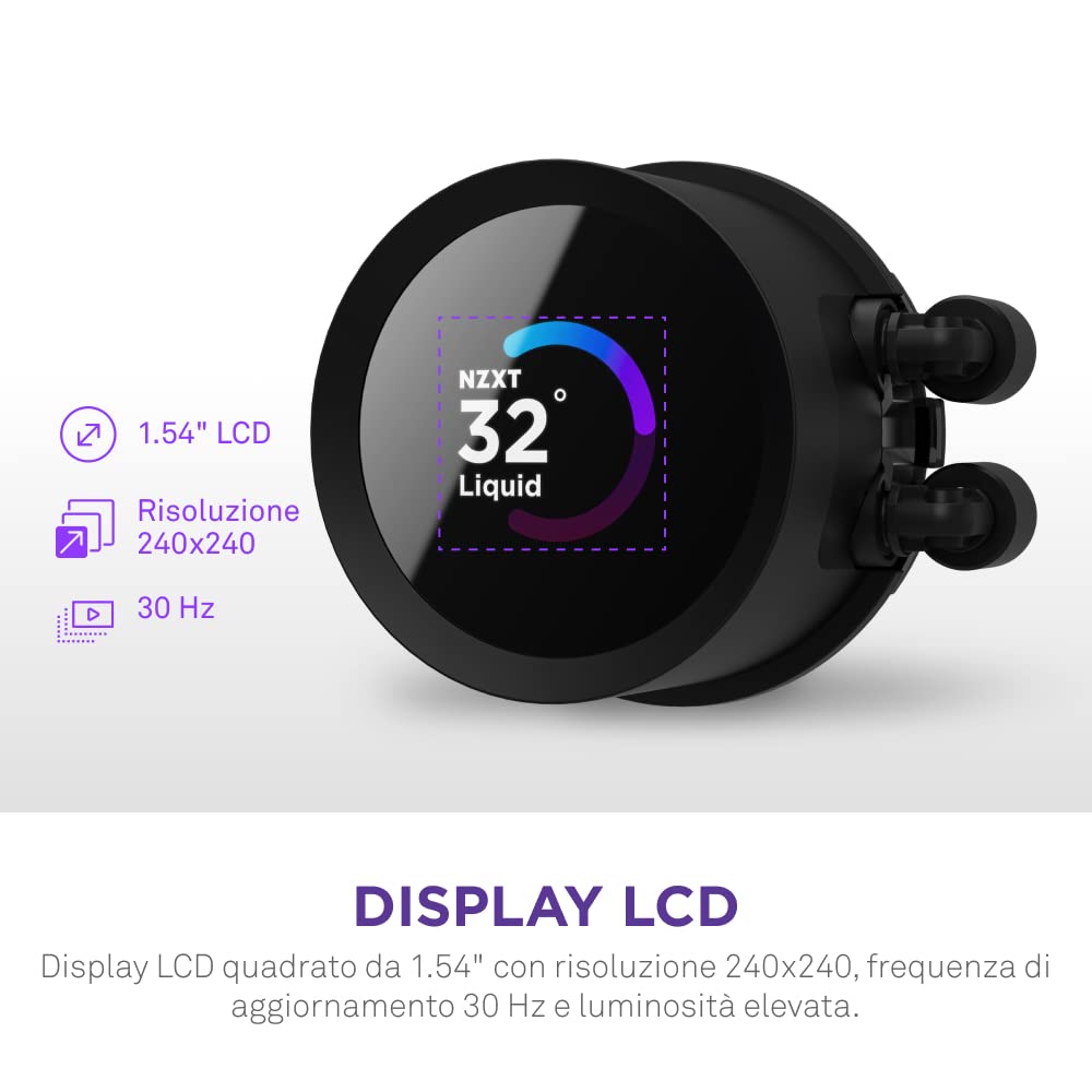 Detalle de NZXT Kraken 280 RGB AIO Raffreddamento CPU