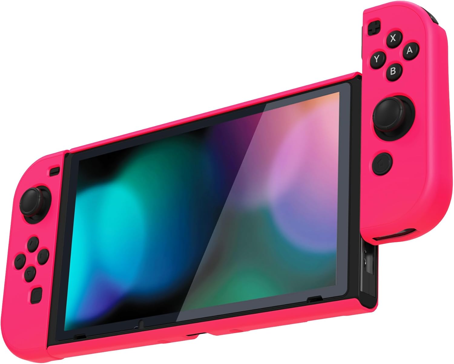 Thumbnail 6 de PlayVital Upgraded Dockable Case Grip Cover for Nintendo Switch – Bright Pink