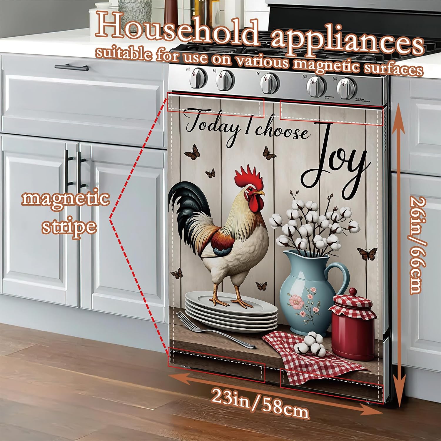 Thumbnail 1 de Farm Joy Dishwasher Cover 23 x 26 Inch