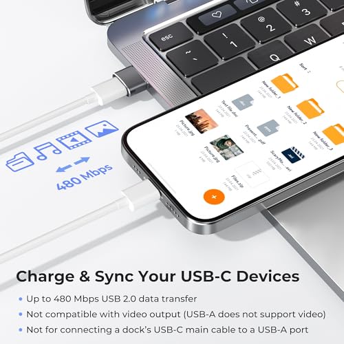 Detalle 2 de Basesailor USB to USB C Adapter: USB-A to USB-C Charing & Sync (Aluminum, 2.0, 5V/2A)