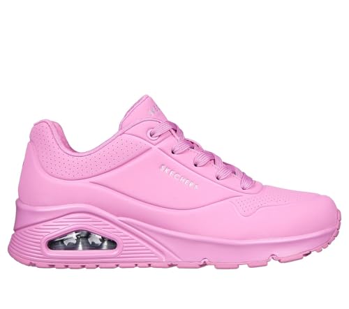 Thumbnail 2 de Skechers Uno Pink Durabuck Mesh para mujer (talla 38 EU) con cierre de velcro