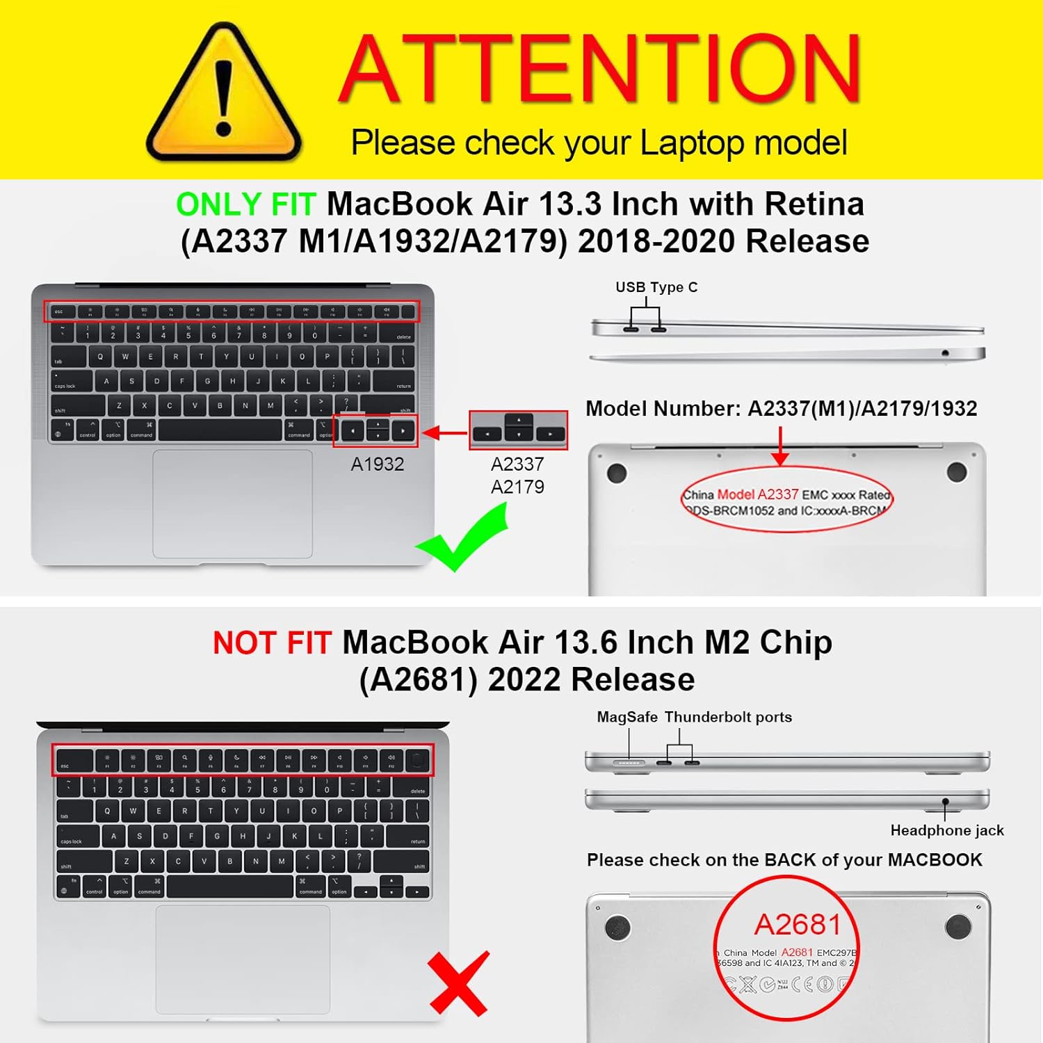 Thumbnail 1 de Fintie Ultradünne Hartschale Hülle für MacBook Air 13 (2018–2020) – Snap Case in Lavendel (matt)