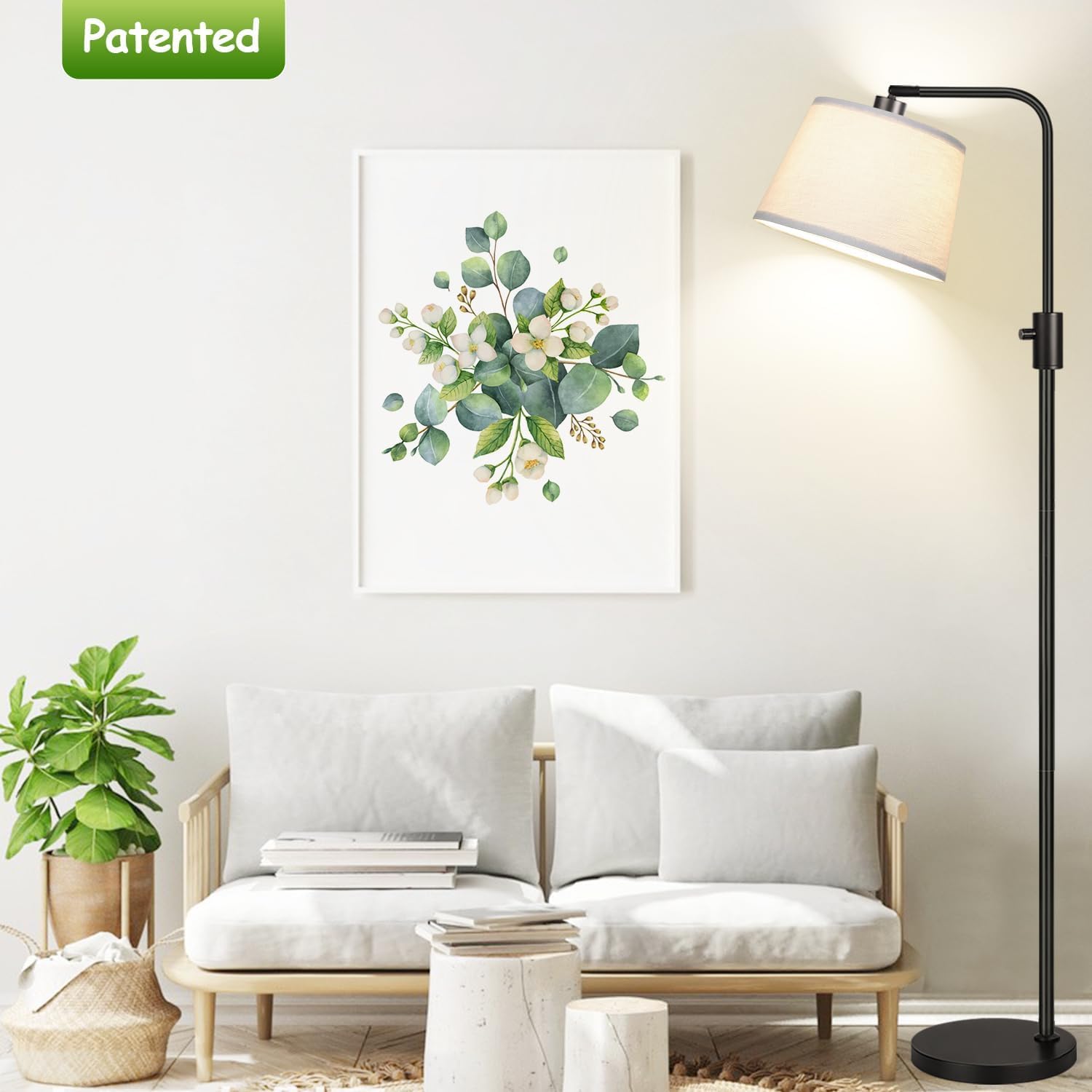 Thumbnail 6 de {Upgraded} Dimmable Arc Floor Lamp with 1000 Lumens LED Bulb Included