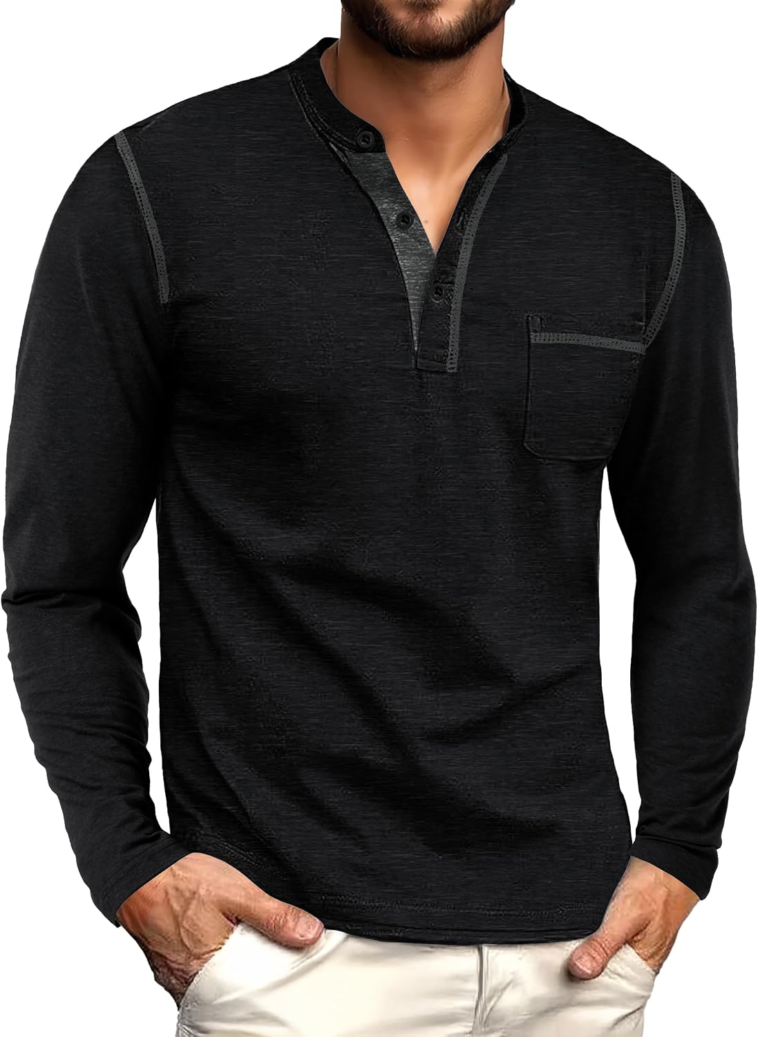 Detalle de Sailwind Henley Long Sleeve Shirt