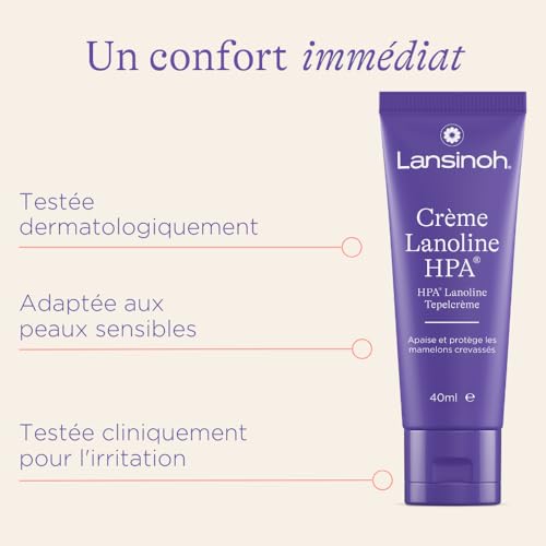 Detalle de Lansinoh Crème lanoline HPA 40 ml – Soin des mamelons lors de l’allaitement