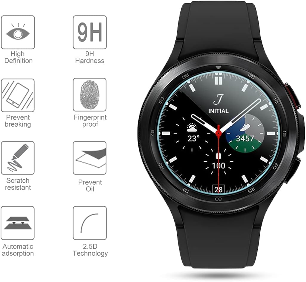 Thumbnail 2 de Diruite 4-Pack Tempered Glass Screen Protector for Samsung Galaxy Watch 8/4 Classic 46mm