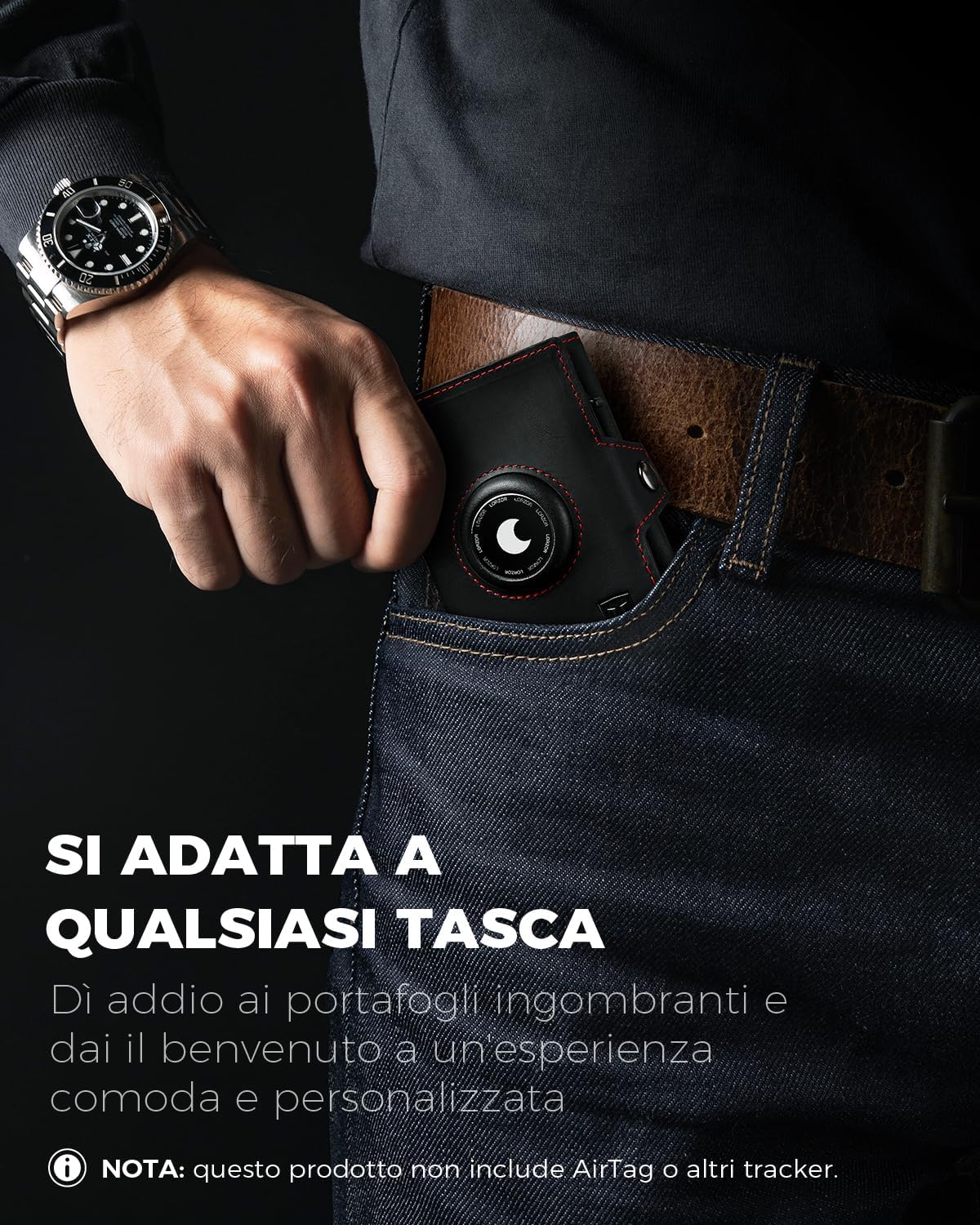 Thumbnail 6 de LORZOR Portafoglio Airtag Slim 9,6x6,5x2 cm