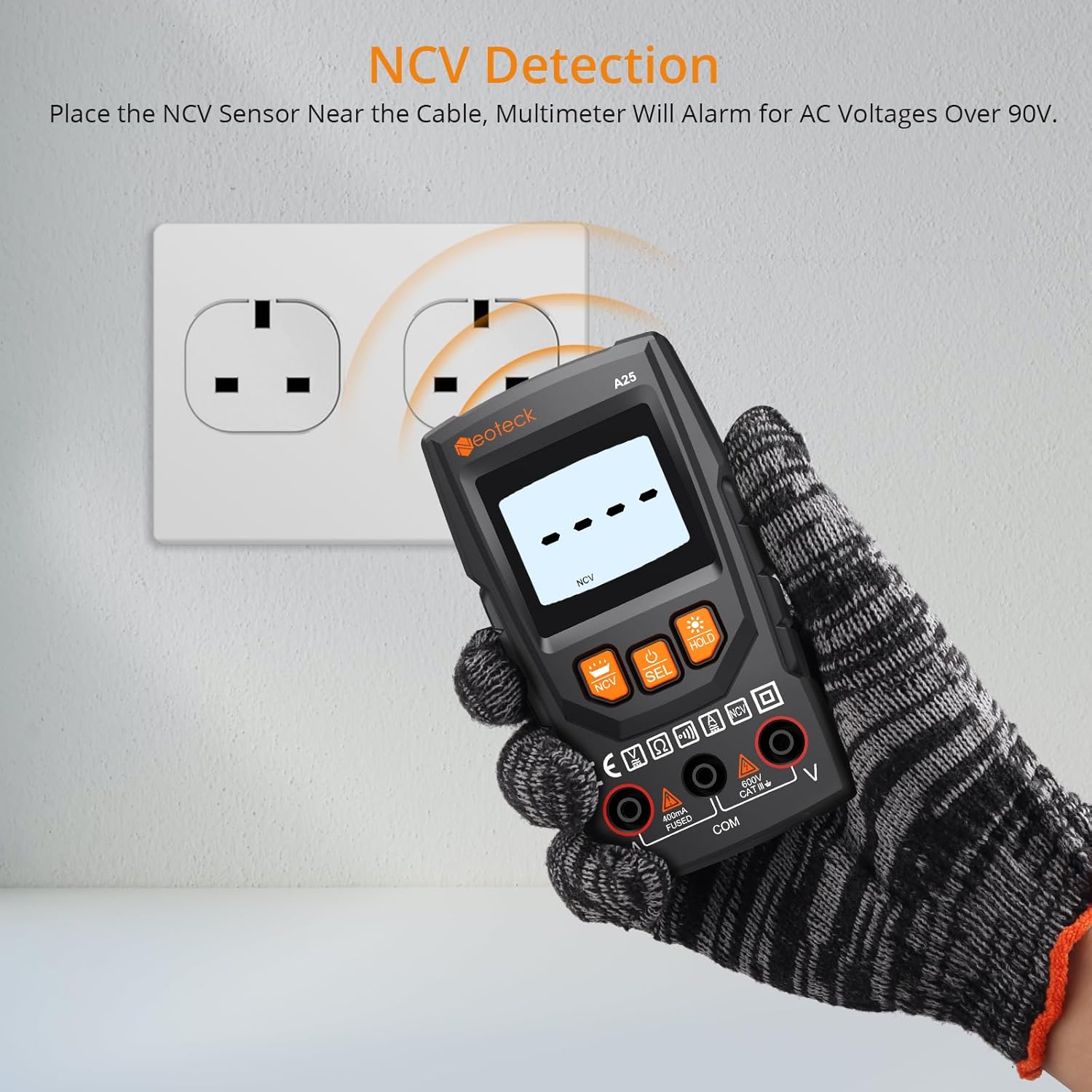 Thumbnail 2 de Neoteck Digital Multimeter (4000 counts) with NCV Smart Voltage Detection