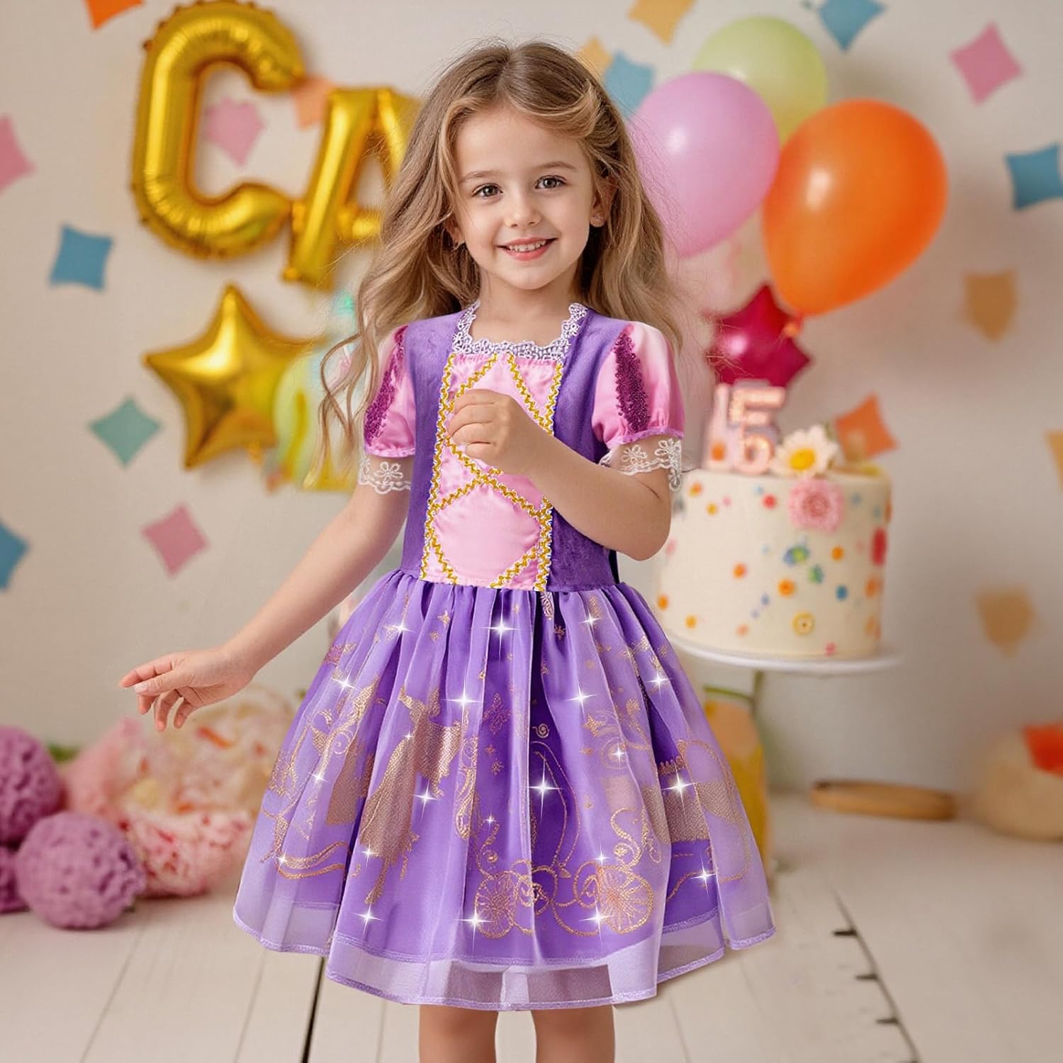 Thumbnail 6 de WIKITOT Princess Costumes 4 sets for girls
