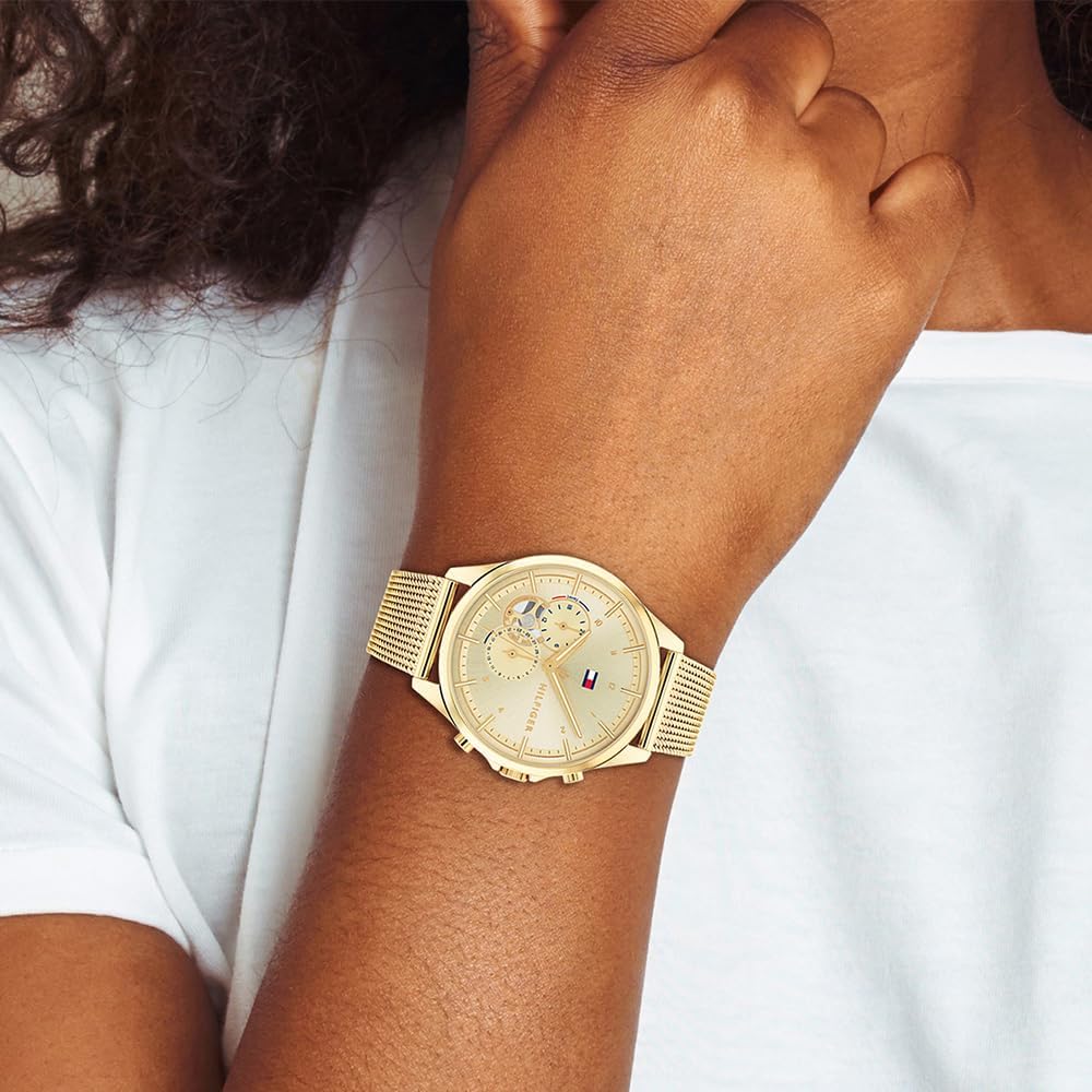 Thumbnail 3 de Tommy Hilfiger Multi-Zifferblatt Quarz-Uhr für Damen mit Edelstahl-Mesharmband