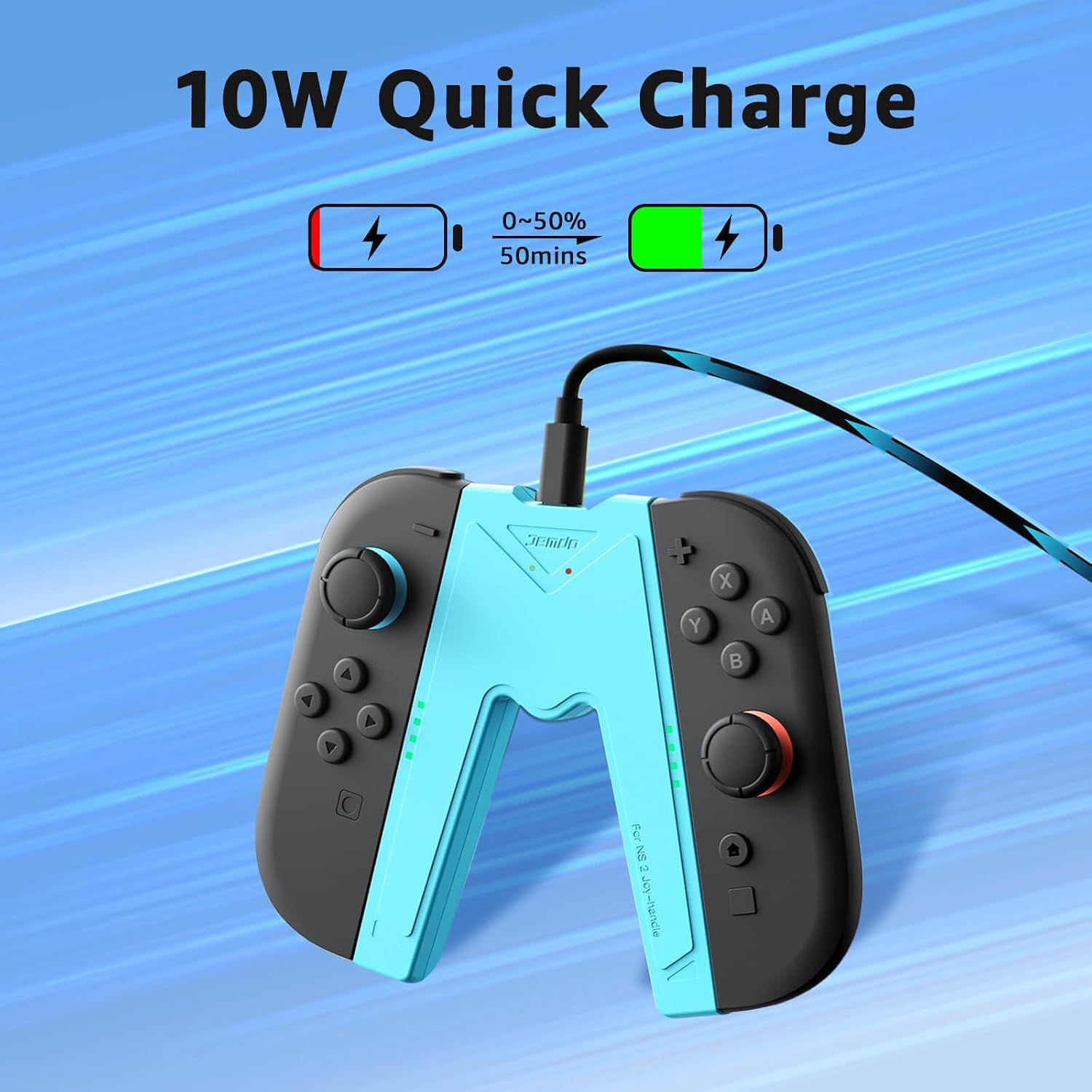 Detalle 2 de JEMDO Magnetische Joy Con Aufladehalterung 10W