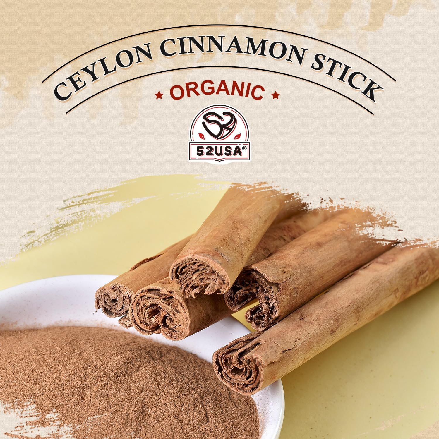 Thumbnail 2 de 52USA Organic Ceylon Cinnamon Sticks, 4 oz Bag, USDA & Kosher Certified