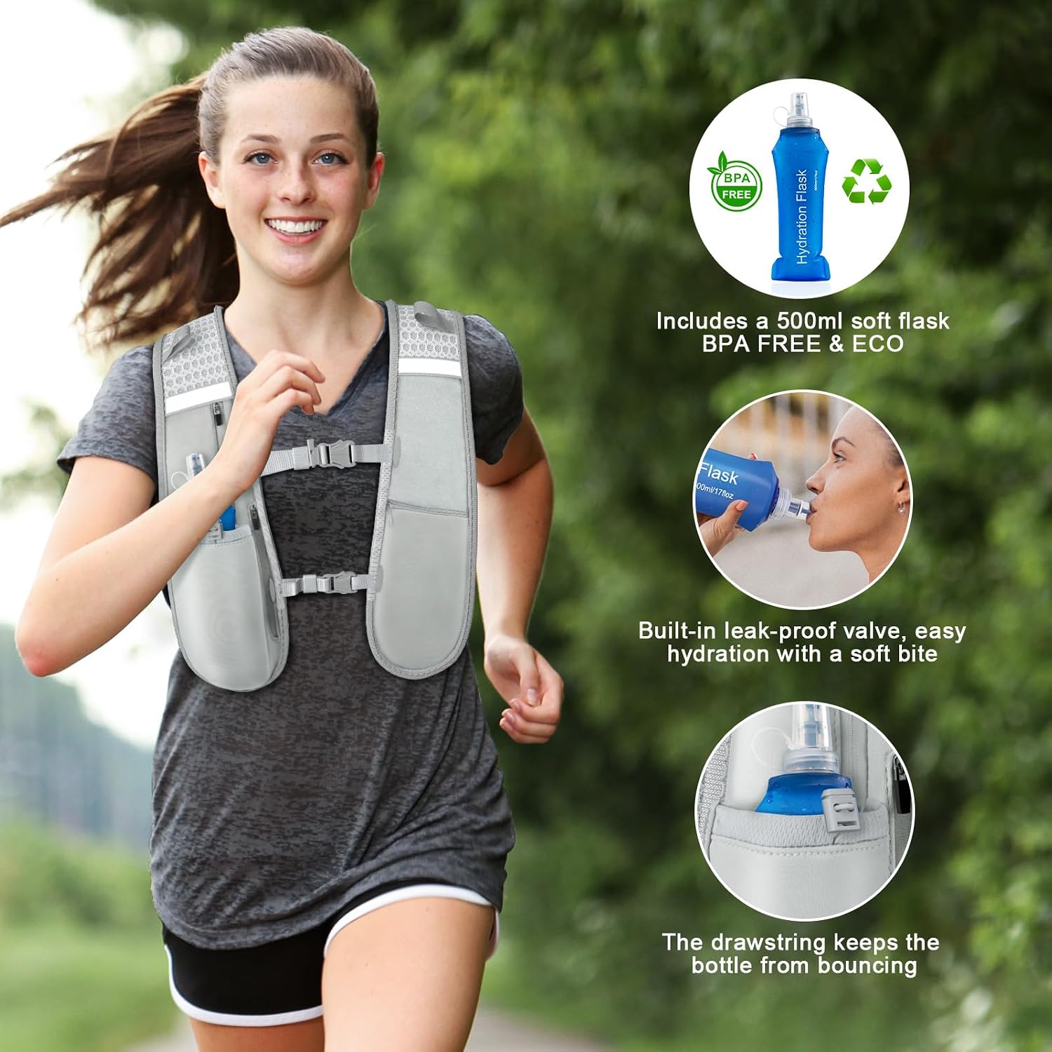 Thumbnail 6 de Nextyu Chaleco Hidratación Trail Running 500 ml