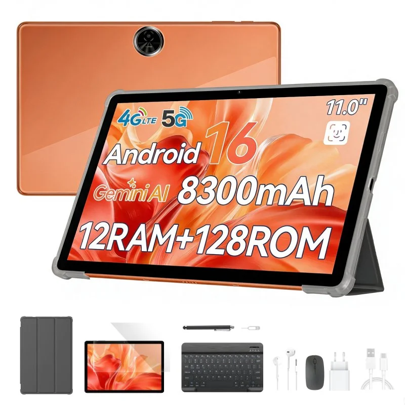 Detalle de Tablet Blackview Zeno 5 WiFi 11'' 3GB/128GB Naranja
