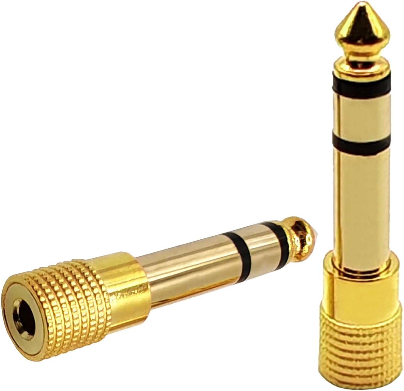 Thumbnail 6 de Voluty Tek 6.35mm Male to 3.5mm Female Adapter (2 Pack) – 1/4 to 1/8 Audio Connector