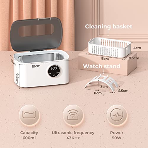 Thumbnail 3 de Vpcok Direct Ultrasonic Cleaner Machine 600ml – Non-destructive Jewellery & Personal Item Cleaner