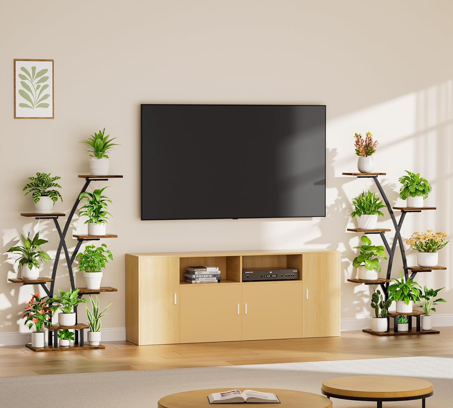 Thumbnail 1 de BACEKOLL 7-Tier Indoor Plant Stand with Grow Lights (105cm)