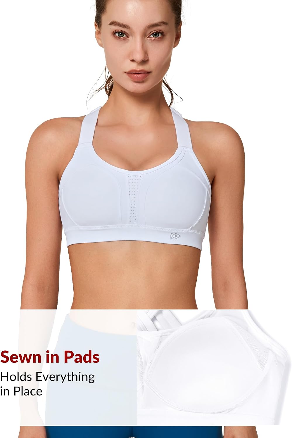 Detalle 2 de Yvette Women's High Impact Sports Bra for Running: Ultimate Support Without Oppression