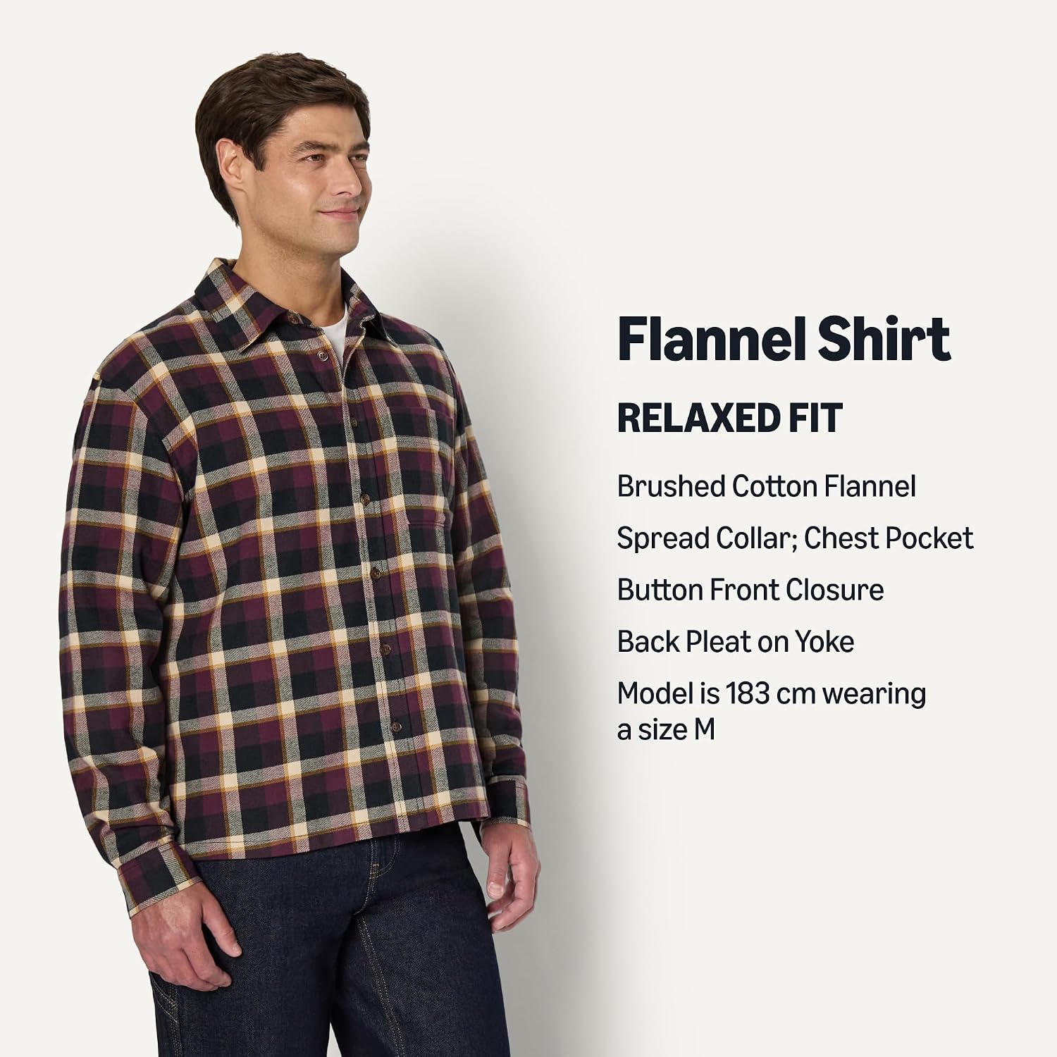 Thumbnail 4 de Amazon Essentials Relaxed-Fit Flannel Shirt