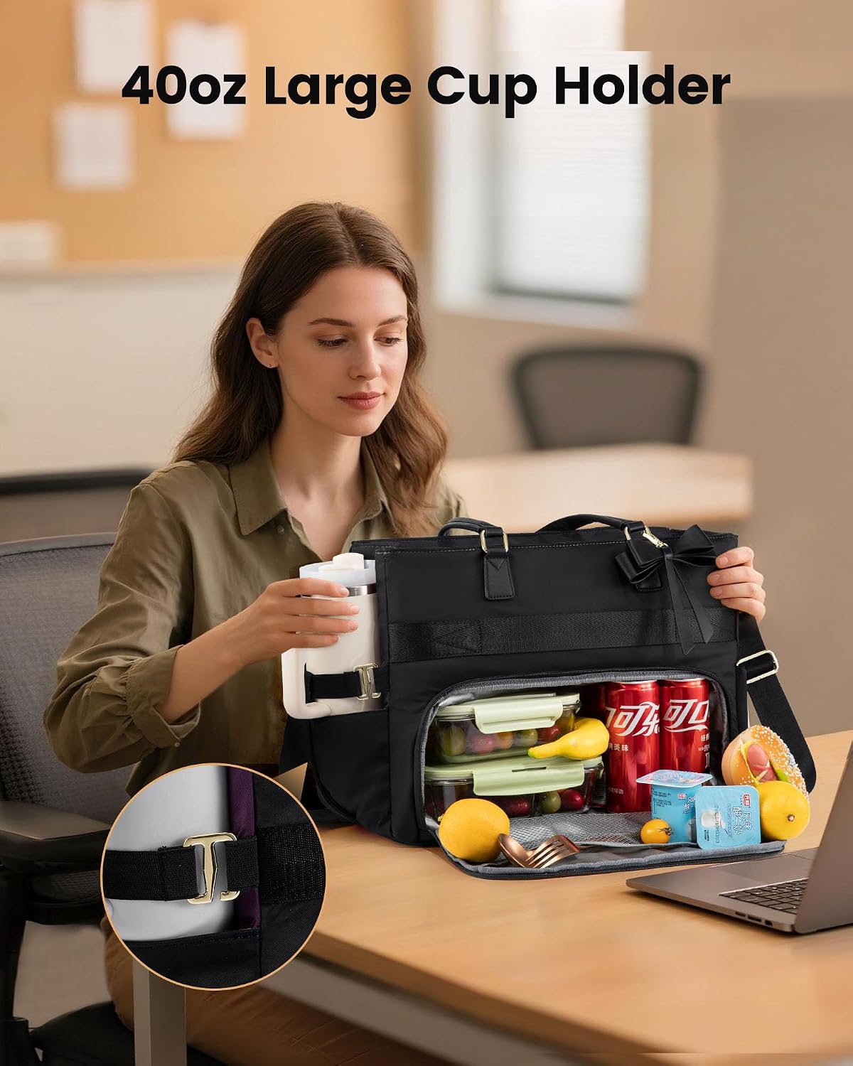 Detalle 2 de LOVEVOOK Lunch Bag 40oz tote