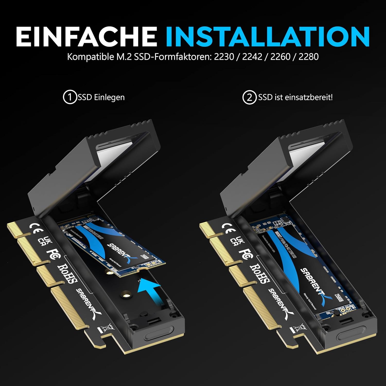 Detalle 2 de SABRENT EC-TFPE M.2 PCIe 5.0 Adapter