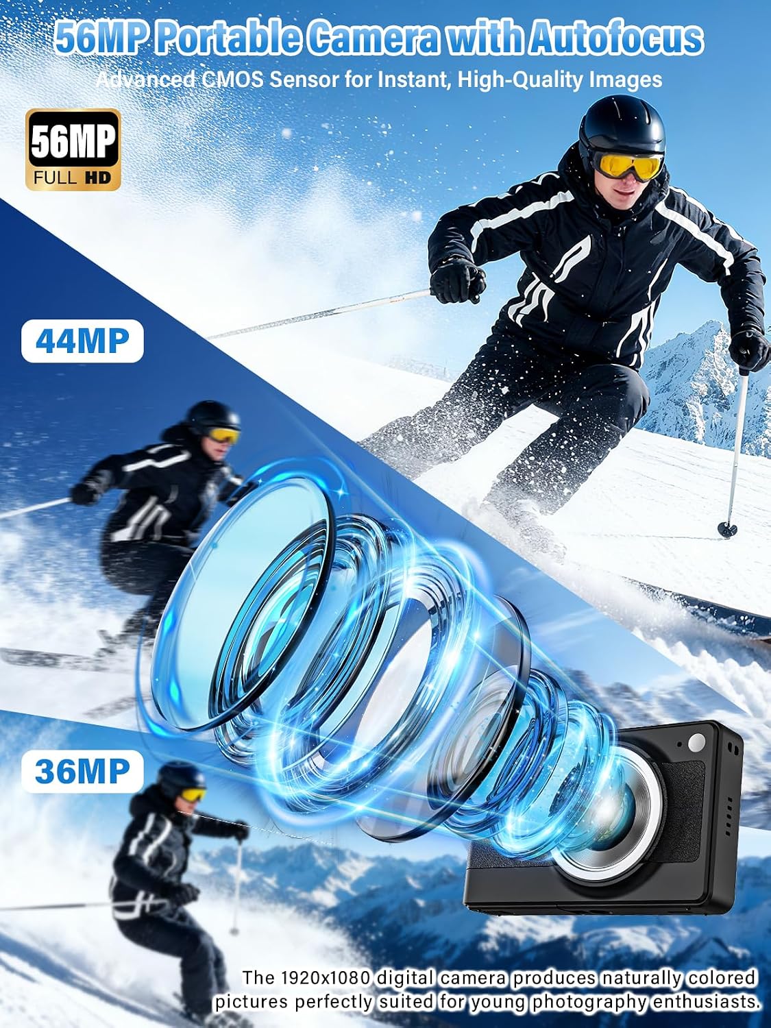 Thumbnail 1 de Digital Camera for Kids 56MP 16X Zoom