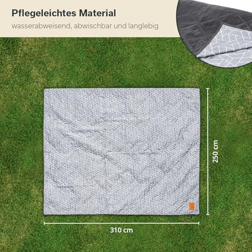 Thumbnail 2 de Skandika Zeltteppich Bredal 250 × 310 cm – wetterfestes Outdoor-Kissen mit Softtouch-Polyester