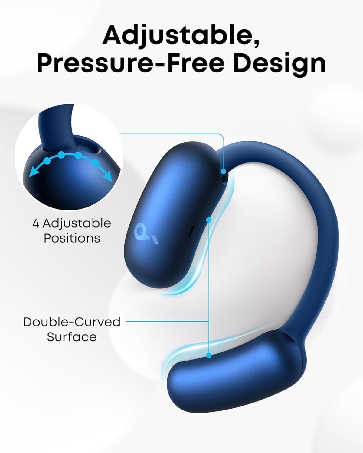 Thumbnail 2 de Soundcore Anker AeroFit 2 Open Ear Kopfhörer – Refurbished, IP55, 42 Std., Bluetooth 5.4