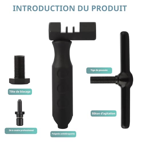 Detalle de Homord Dérive Chaîne Démonte Chaîne pour Vélo – 5 à 12 Vitesses, fiabilité professionnelle