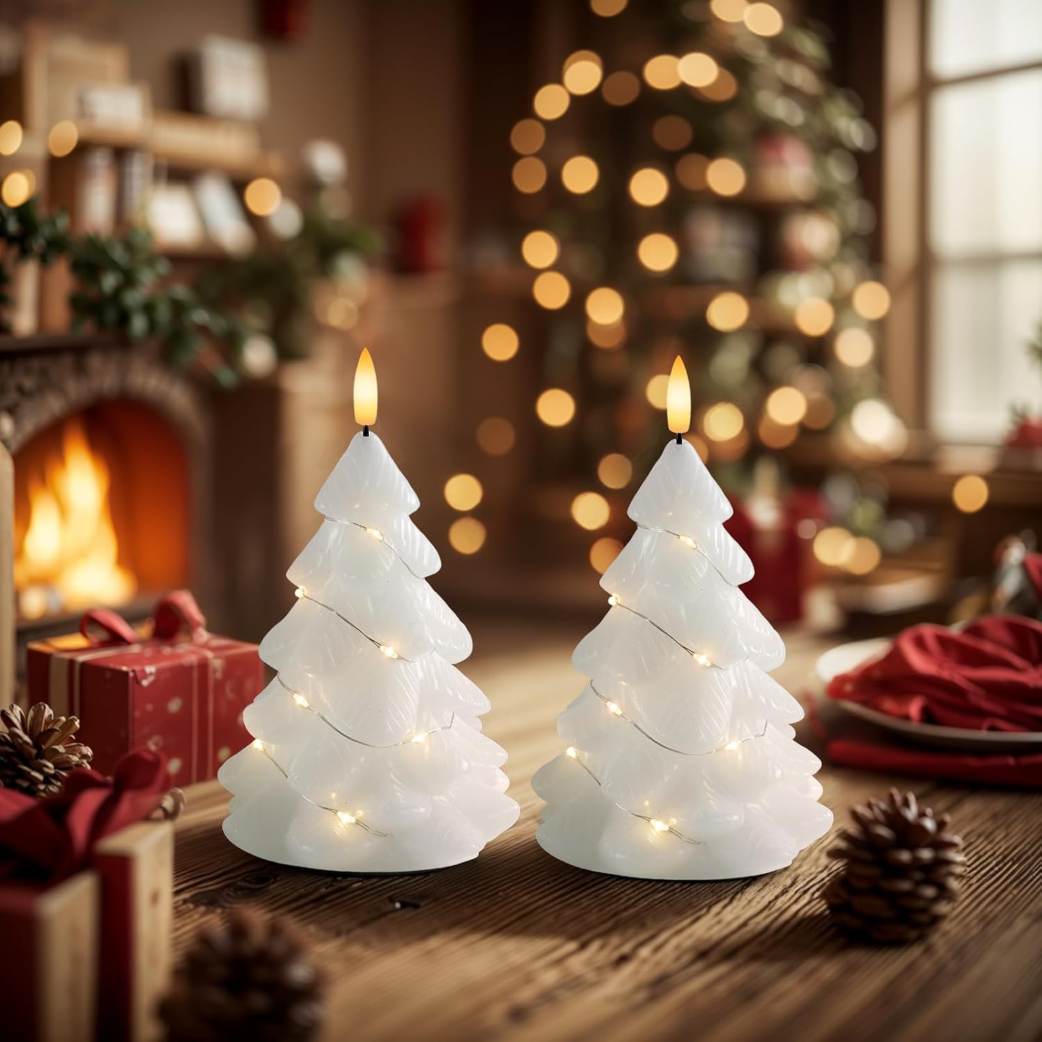 Detalle 2 de Homemory Remote Flameless Battery Candle 2 Pack