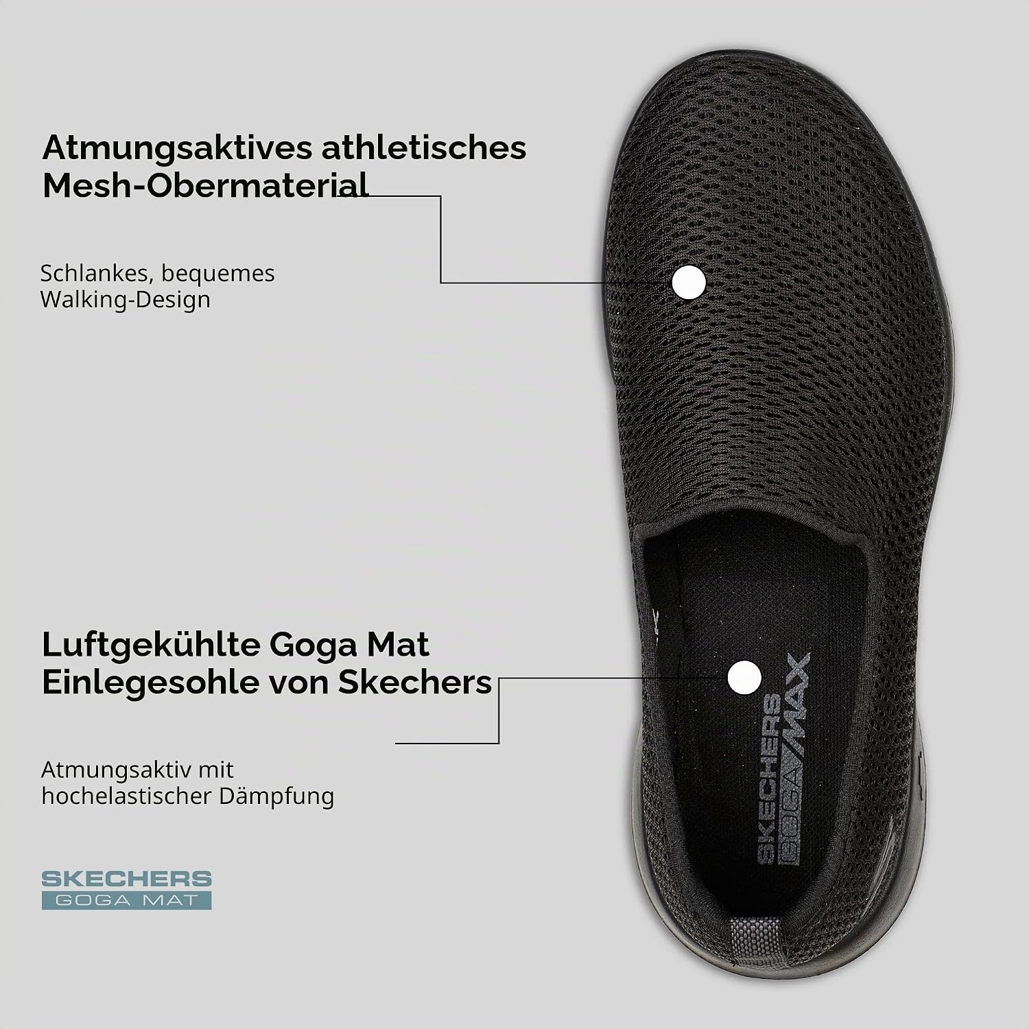 Thumbnail 6 de Skechers Go Walk Joy Damen Trainer – leichte, flexible Sneaker mit Dämpfung