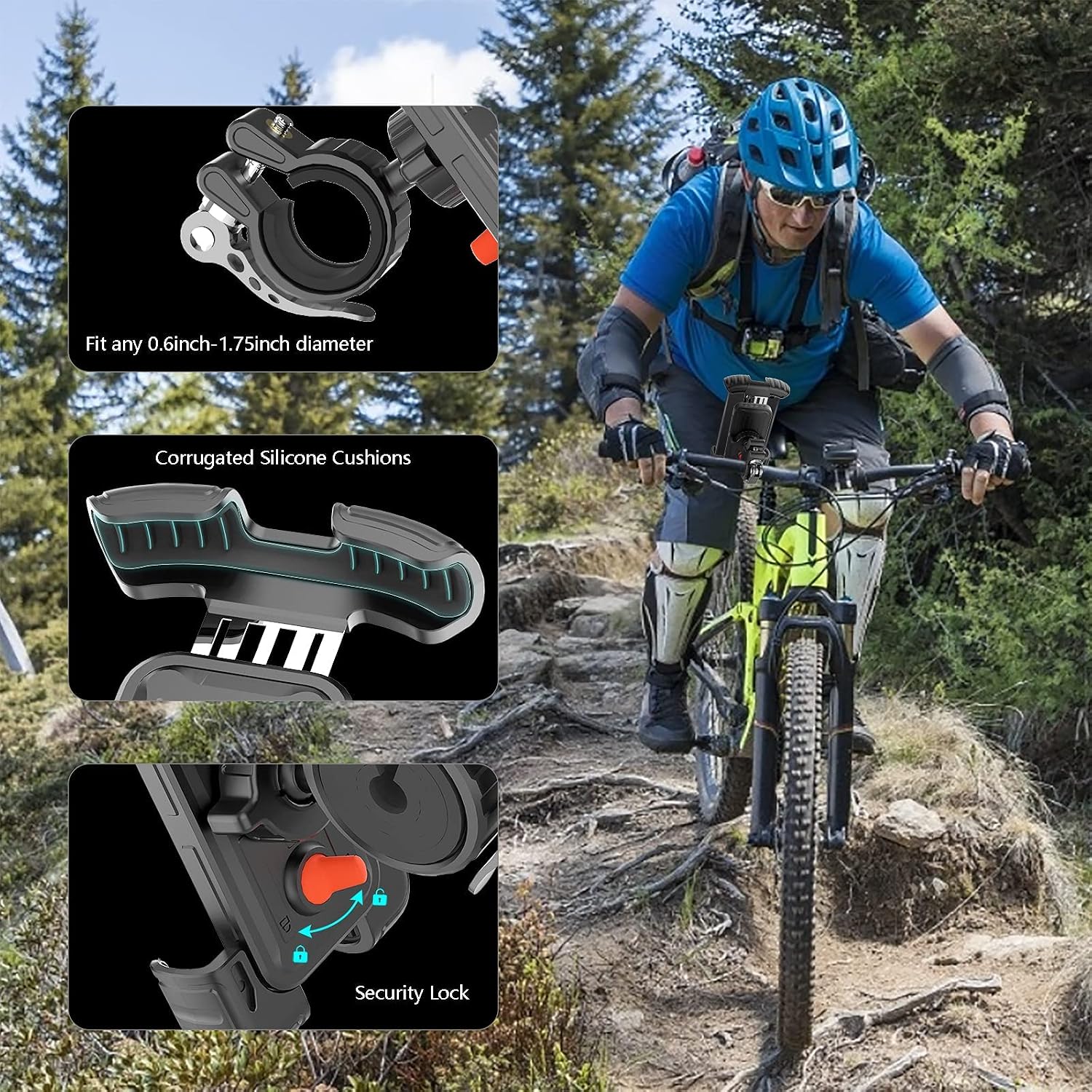 Detalle 2 de Marspeeder Bike Phone Holder 4.7–6.8"
